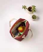 Organic Cotton Zipper Lunch Bag