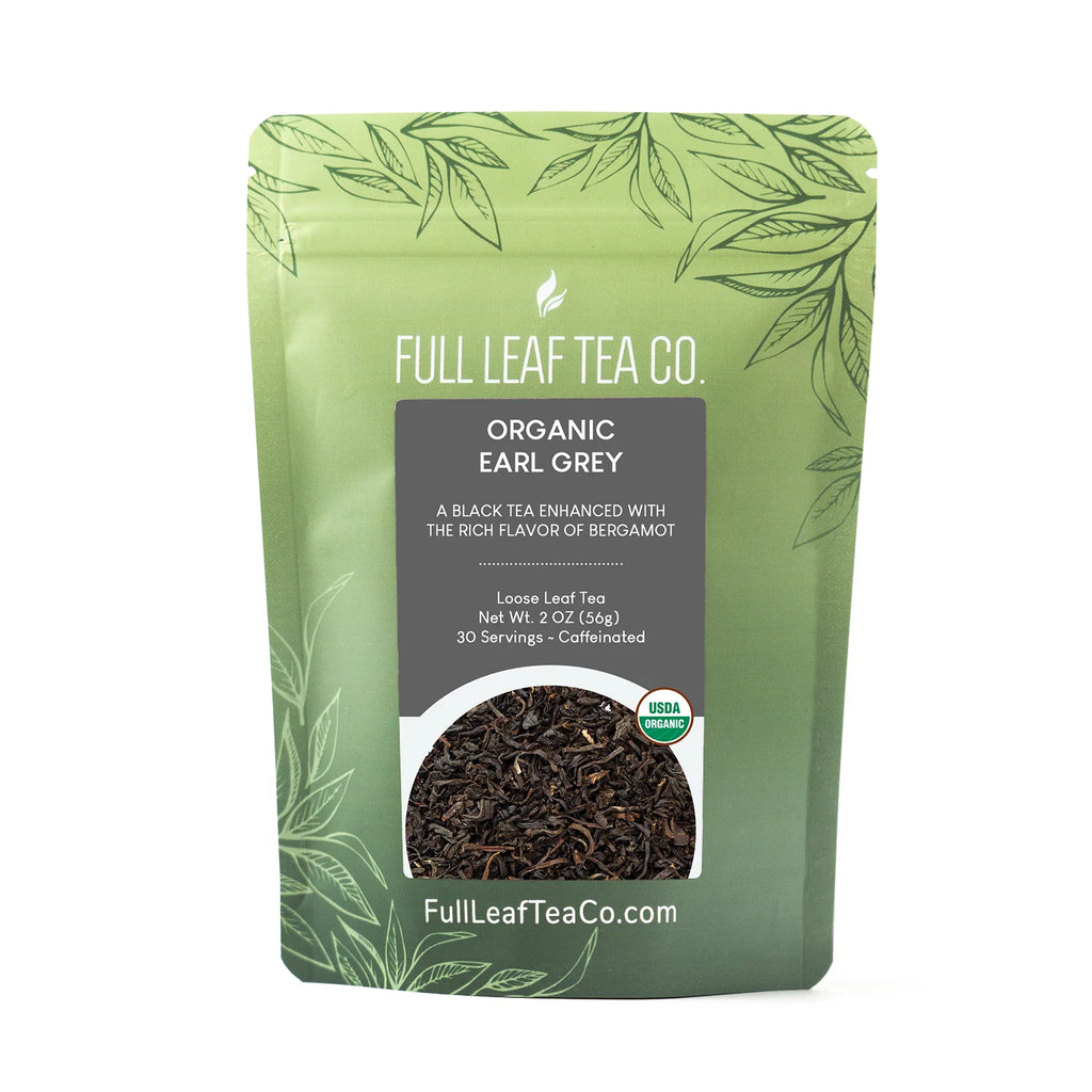 Organic Earl Grey Loose Leaf Black Tea, 2 oz Bag (approx. 30 servings)