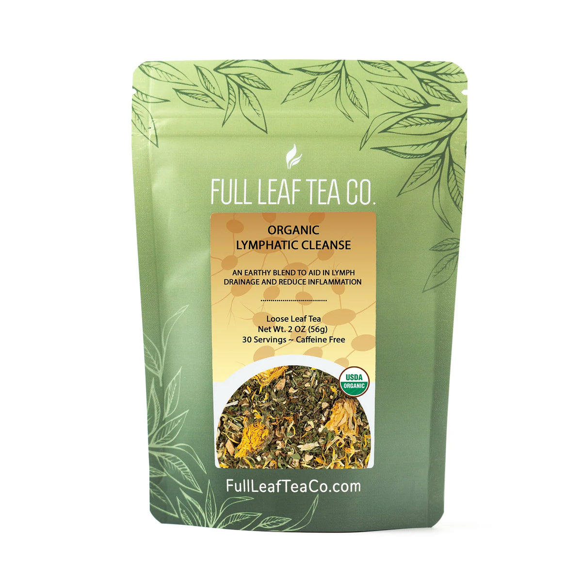 Organic Loose Leaf Herbal Tea, 2 oz Bag (approx. 30 servings)
