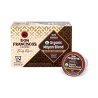 Organic Mayan Blend Coffee Pods, Medium-Dark Roast, 12