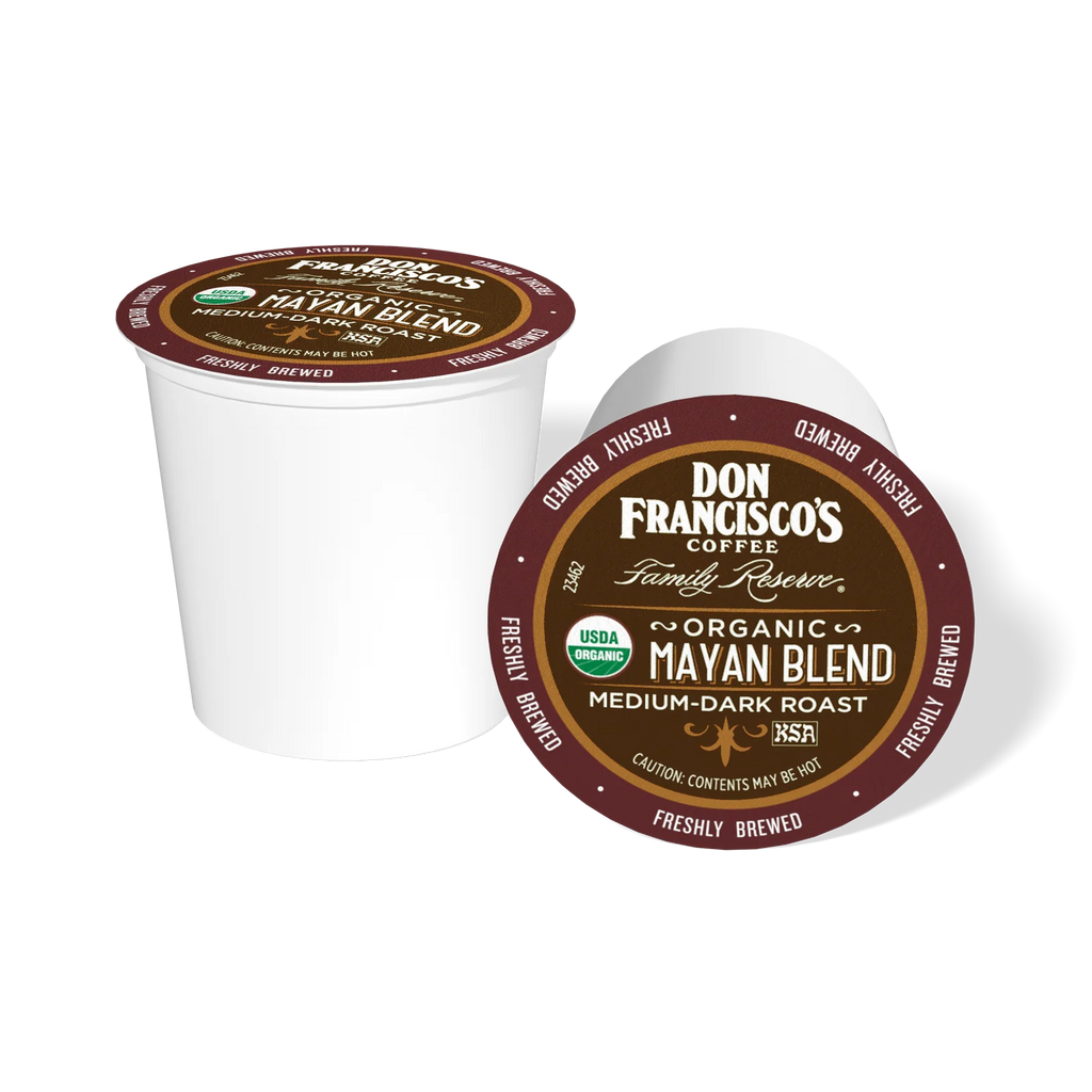 Organic Mayan Blend Coffee Pods, Medium-Dark Roast