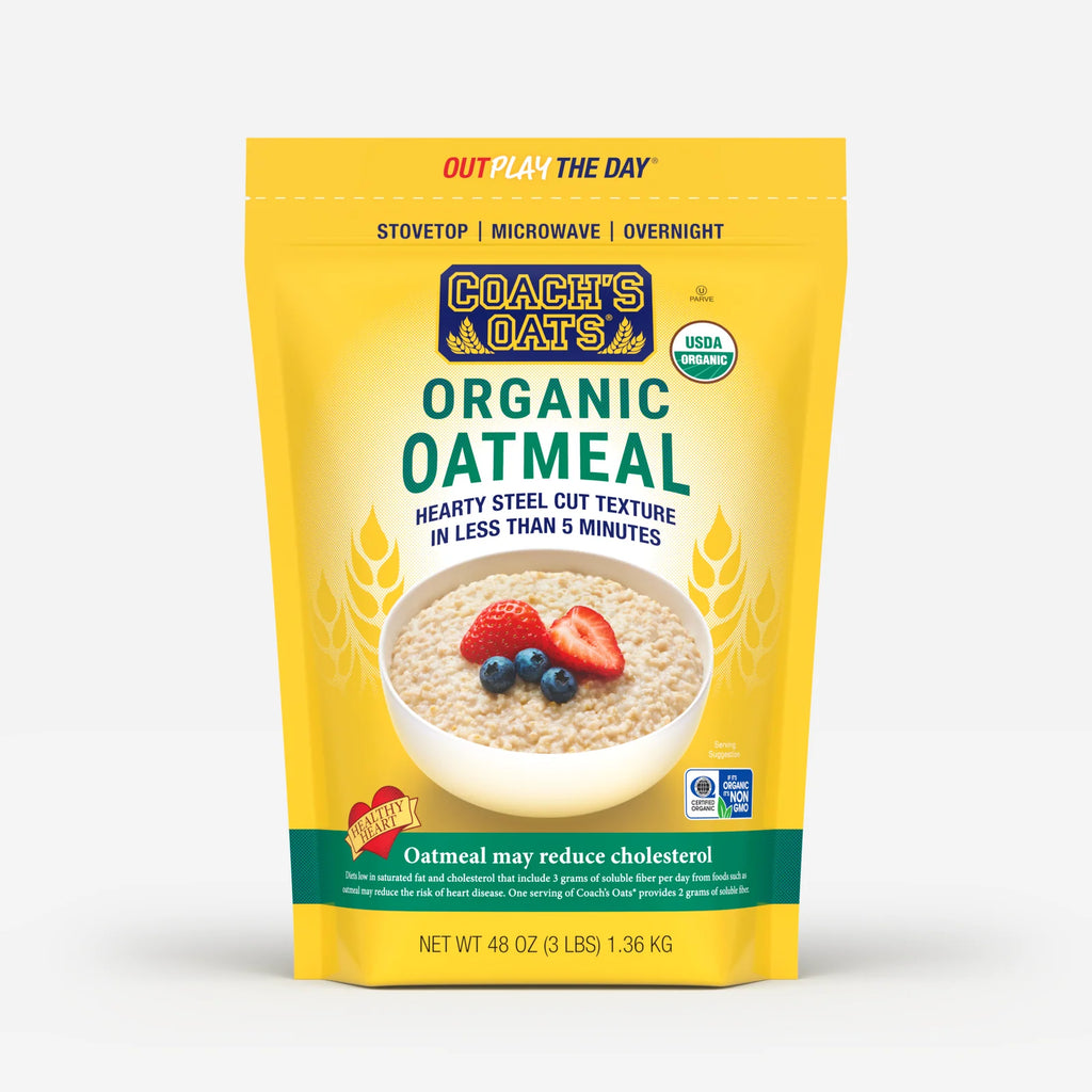 Organic Oatmeal, 48 oz Cracked and Toasted Oats