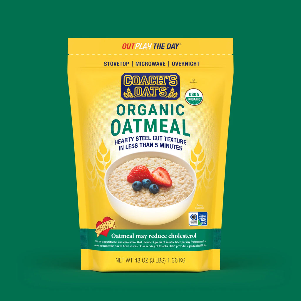 Organic Oatmeal, 48 oz Cracked and Toasted Oats