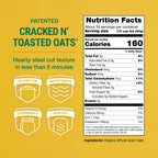 Organic Oatmeal, 48 oz Cracked and Toasted Oats