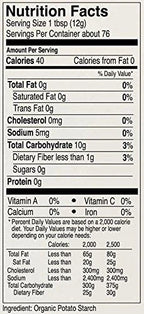 Organic Potato Starch