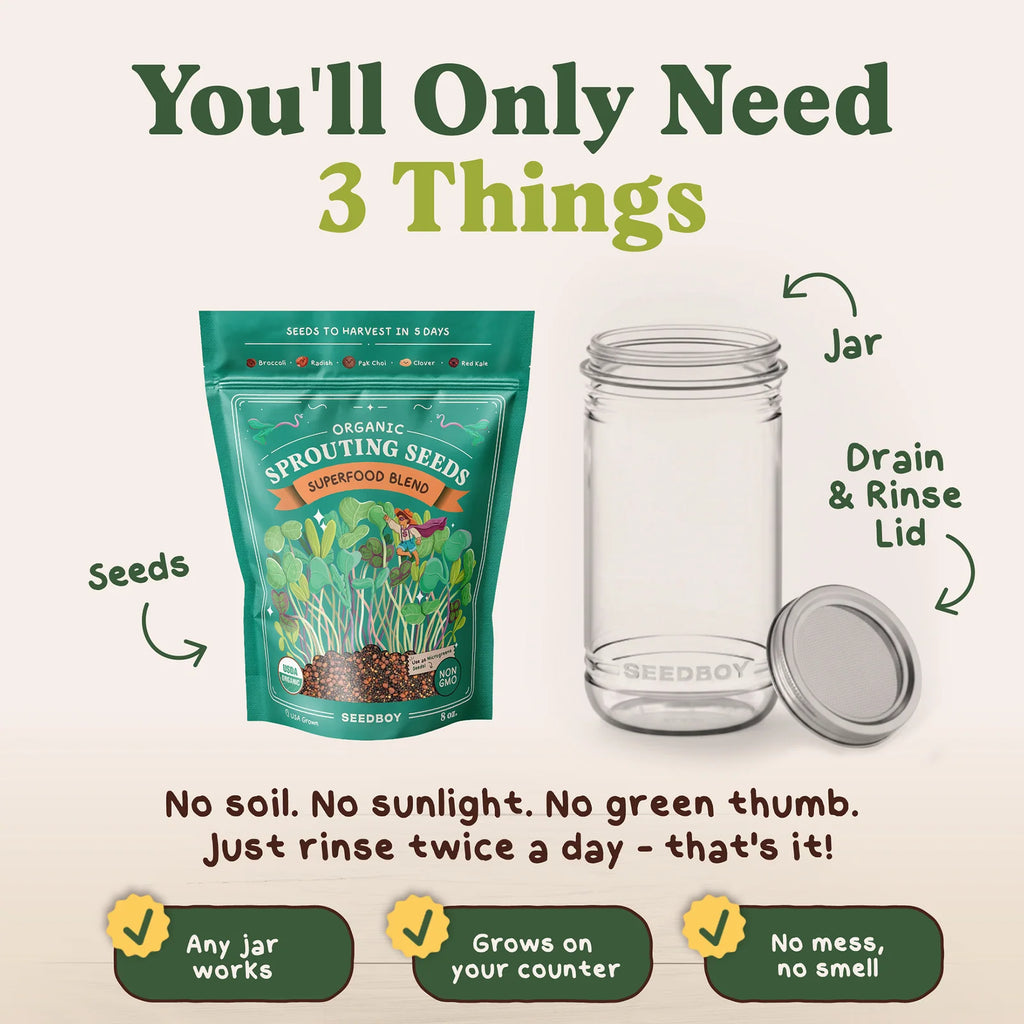Organic Sprouting Seeds Blend