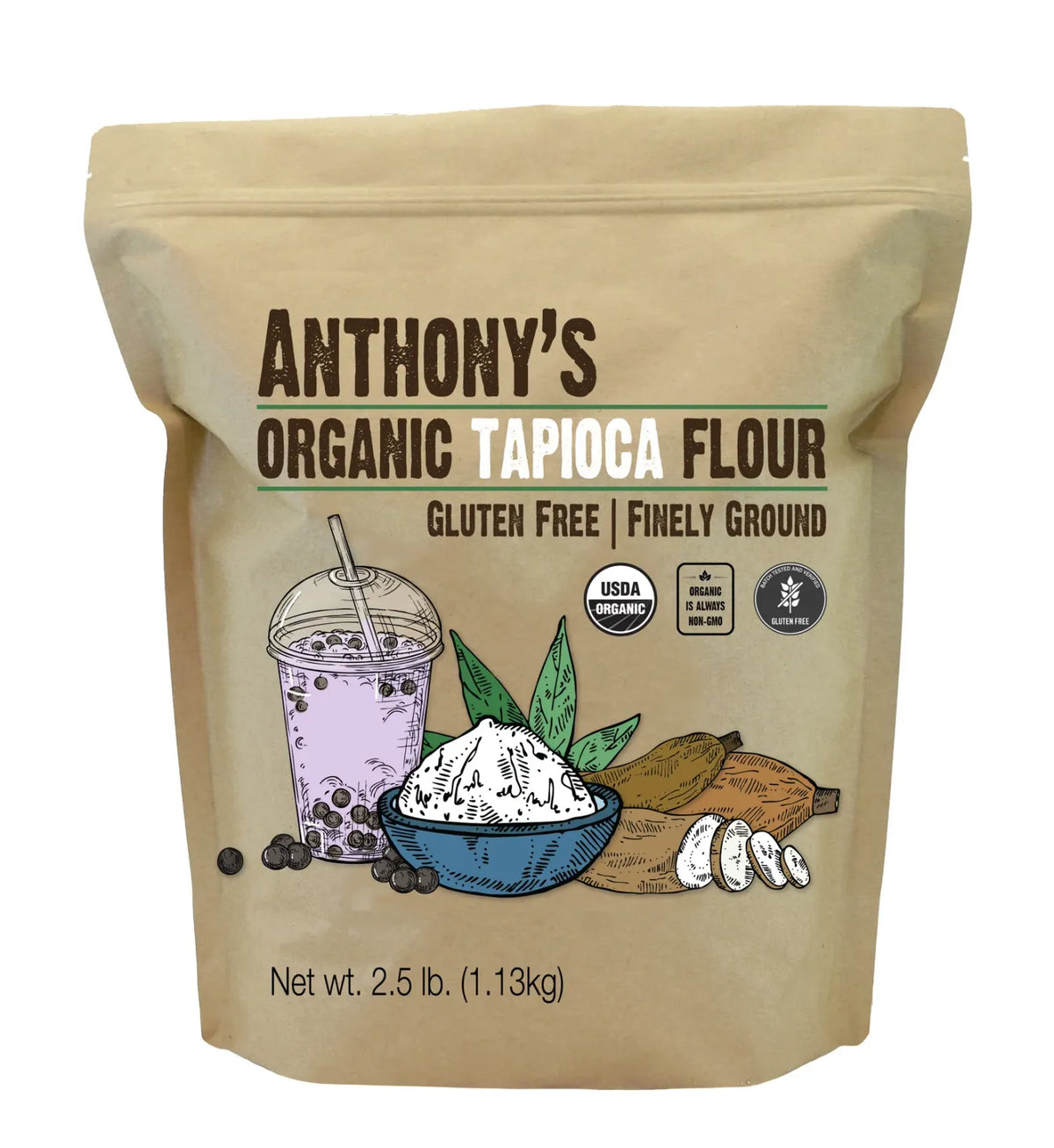 Organic Tapioca Flour, 2.5lb-1