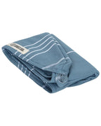 Organic Turkish Cotton Hair Towel in Slate Blue