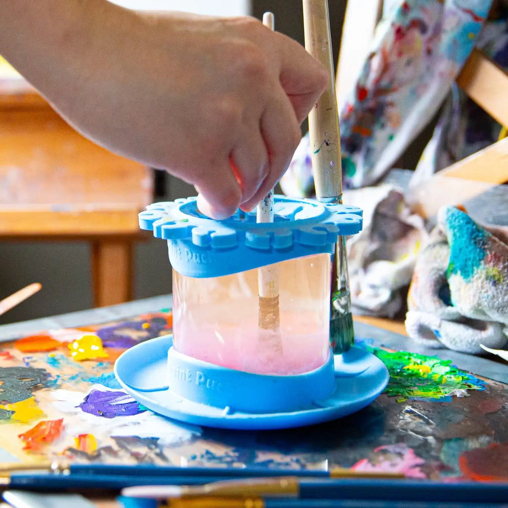 Organized Paint Brush Rinse Cup