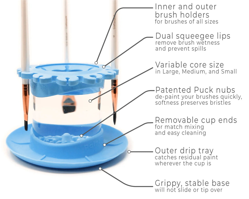 Organized Paint Brush Rinse Cup