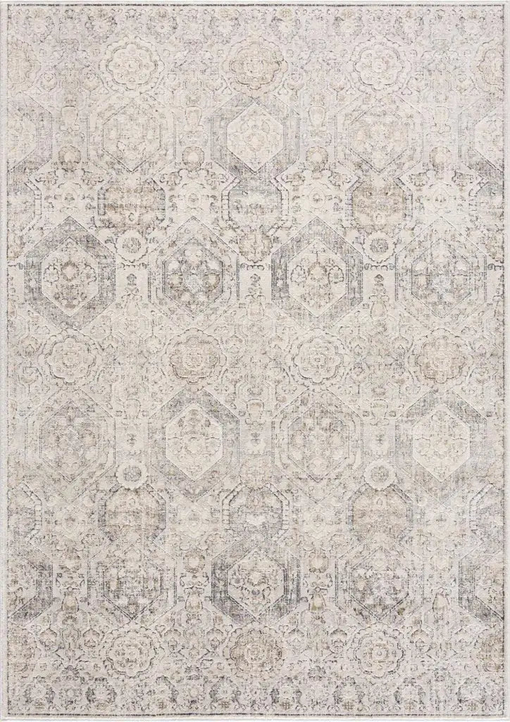 Oriental Area Rug in Moroccan Farmhouse Style, Machine-Woven