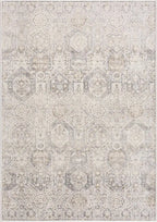 Oriental Area Rug in Moroccan Farmhouse Style, Machine-Woven