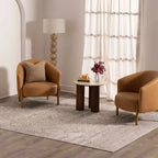 Oriental Area Rug in Moroccan Farmhouse Style, Machine-Woven