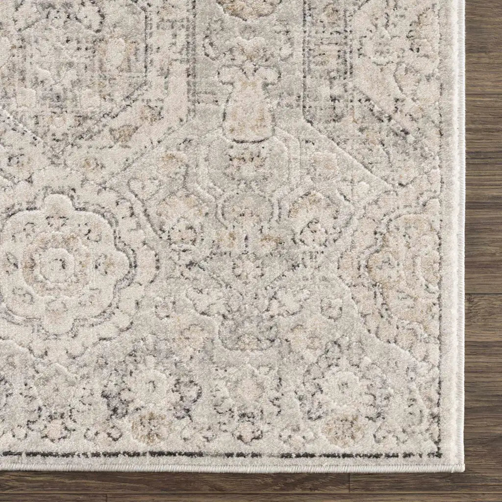 Oriental Area Rug in Moroccan Farmhouse Style, Machine-Woven