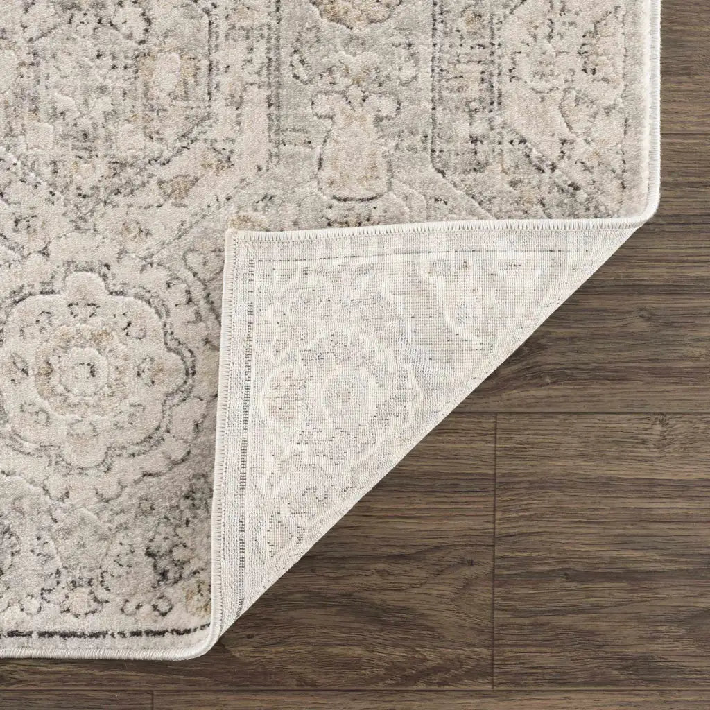 Oriental Area Rug in Moroccan Farmhouse Style, Machine-Woven