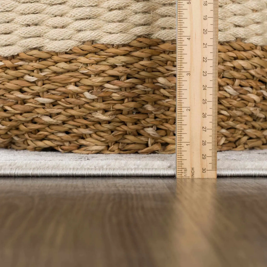 Oriental Area Rug in Moroccan Farmhouse Style, Machine-Woven