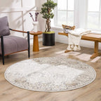 Oriental Area Rug in Moroccan Farmhouse Style, Machine-Woven