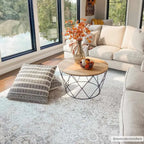 Oriental Area Rug in Moroccan Farmhouse Style, Machine-Woven