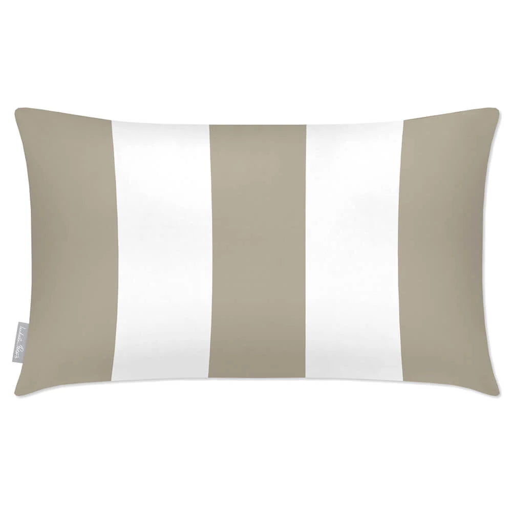 Outdoor Garden Cushion in a Three-Stripe Design with Waterproo — Twill / 50 x 30 cm / Twill / 55 x 35 cm / Twill / 60 x 40 cm