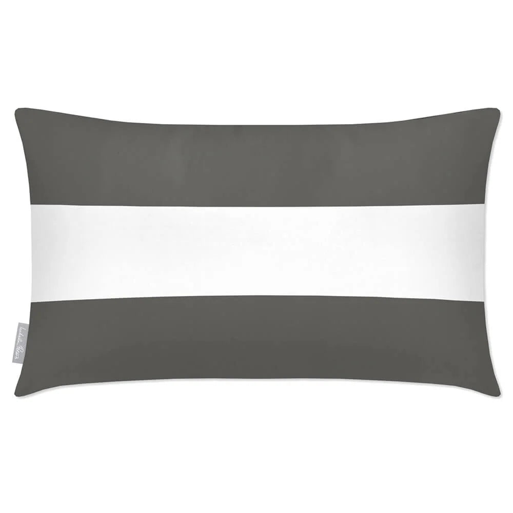 Outdoor Garden Cushion in a Waterproof Rectangular Design w — Beluga / 50 x 30 cm / Beluga / 55 x 35 cm / Beluga / 60 x 40 cm