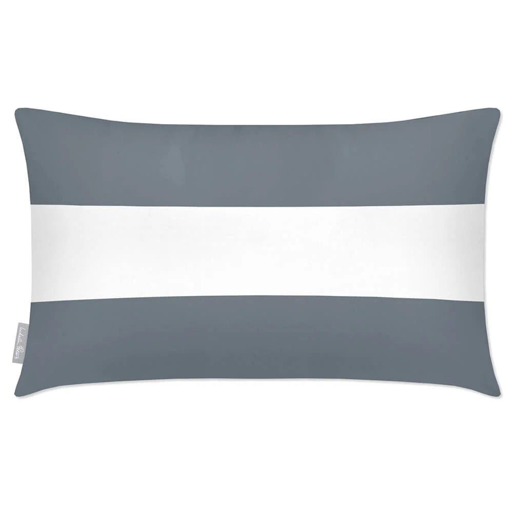 Outdoor Garden Cushion in a Waterproof Recta — French Grey / 50 x 30 cm / French Grey / 55 x 35 cm / French Grey / 60 x 40 cm