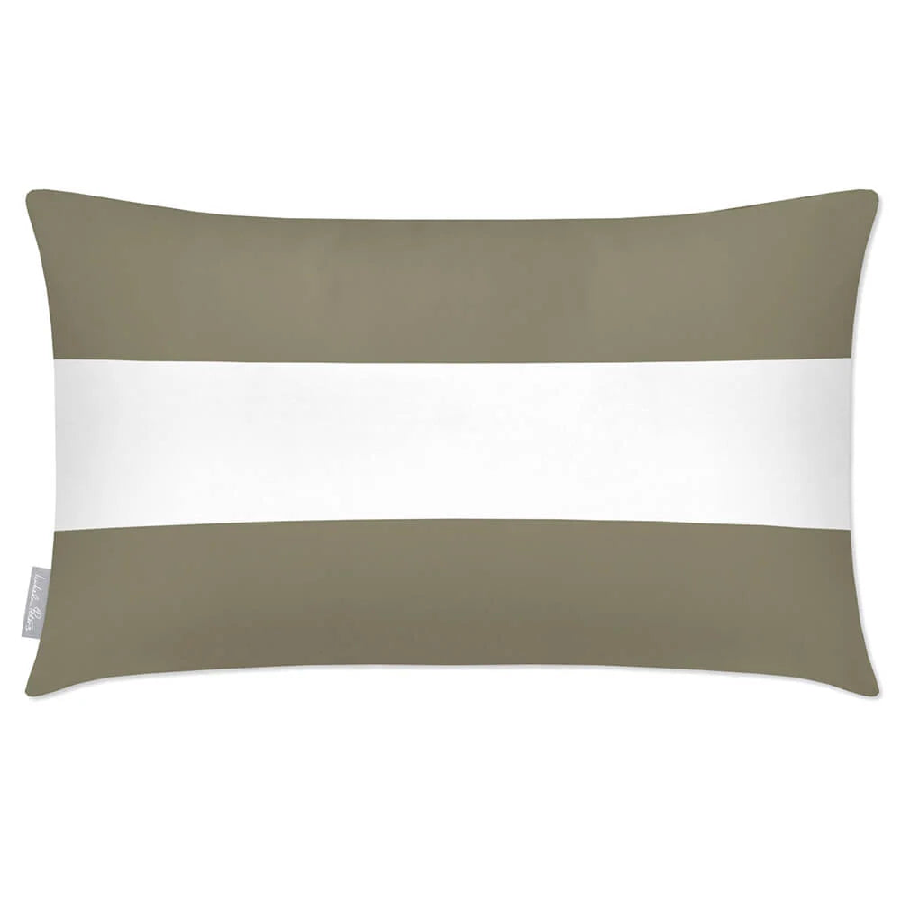 Outdoor Garden Cushion in a Waterproof — Martini Olive / 50 x 30 cm / Martini Olive / 55 x 35 cm / Martini Olive / 60 x 40 cm
