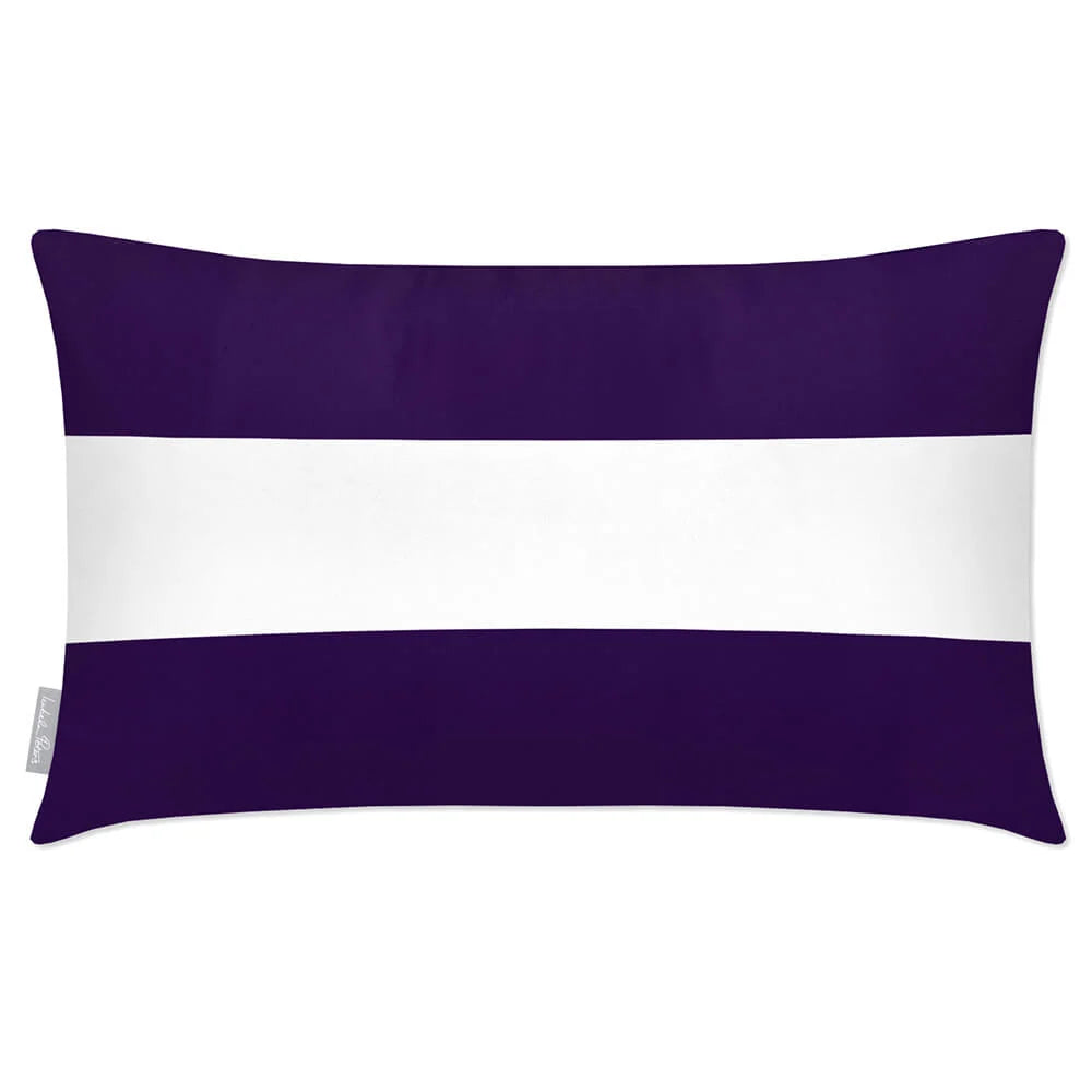 Outdoor Garden Cushion in a Waterproof Rectangular — Morc Blue / 50 x 30 cm / Morc Blue / 55 x 35 cm / Morc Blue / 60 x 40 cm