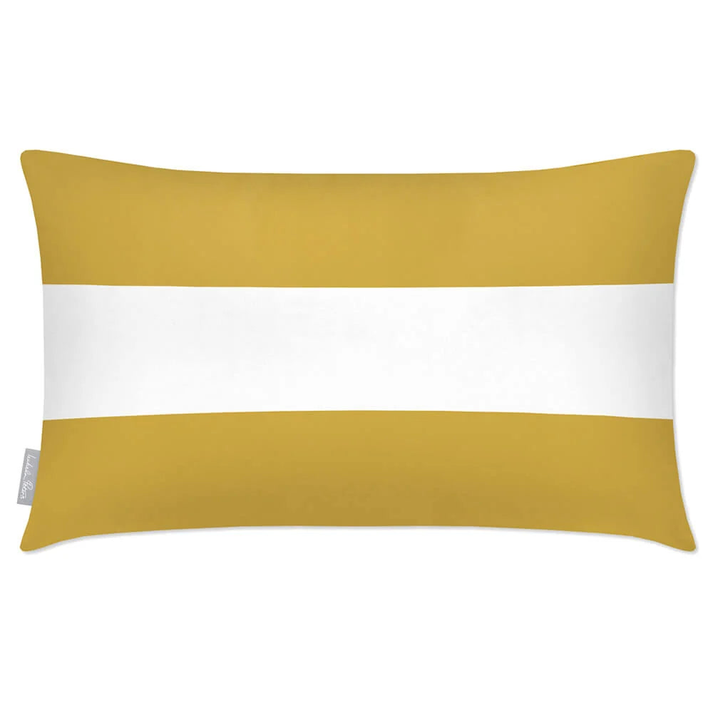 Outdoor Garden Cushion in a Waterproof Rectangular Desig — Mustard / 50 x 30 cm / Mustard / 55 x 35 cm / Mustard / 60 x 40 cm