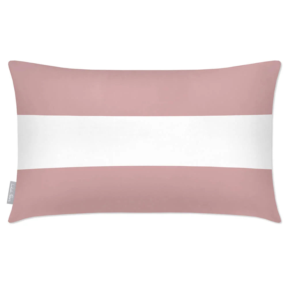 Outdoor Garden Cushion in a Waterproof Rectangular — Rosewater / 50 x 30 cm / Rosewater / 55 x 35 cm / Rosewater / 60 x 40 cm