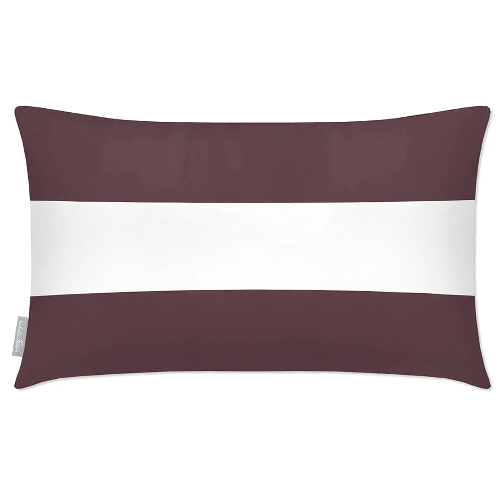 Outdoor Garden Cushion in a Waterproof — Italian Grape / 50 x 30 cm / Italian Grape / 55 x 35 cm / Italian Grape / 60 x 40 cm