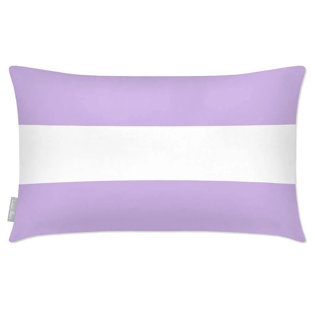 Outdoor Garden Cushion in a Waterproof Rectangular Design w — Violet / 50 x 30 cm / Violet / 55 x 35 cm / Violet / 60 x 40 cm