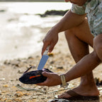 Outdoor Kitchen Knife with a MagnaCut Santoku Blade and Textured G10 Handle for Campsite Meal Prep