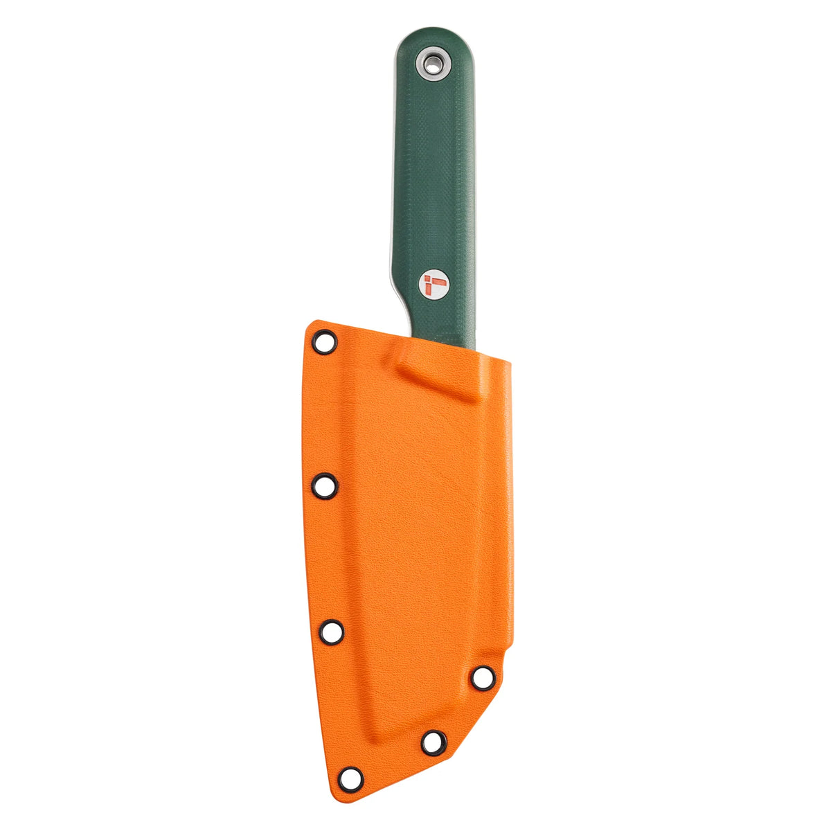 Outdoor Kitchen Knife with a MagnaCut Santoku Blade and Textured G10 Handle for Campsite Meal Prep