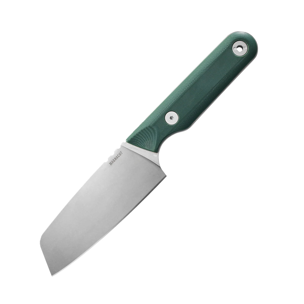 Outdoor Kitchen Knife with a MagnaCut Santoku Blade and Textured G10 Handle for Campsite Meal Prep