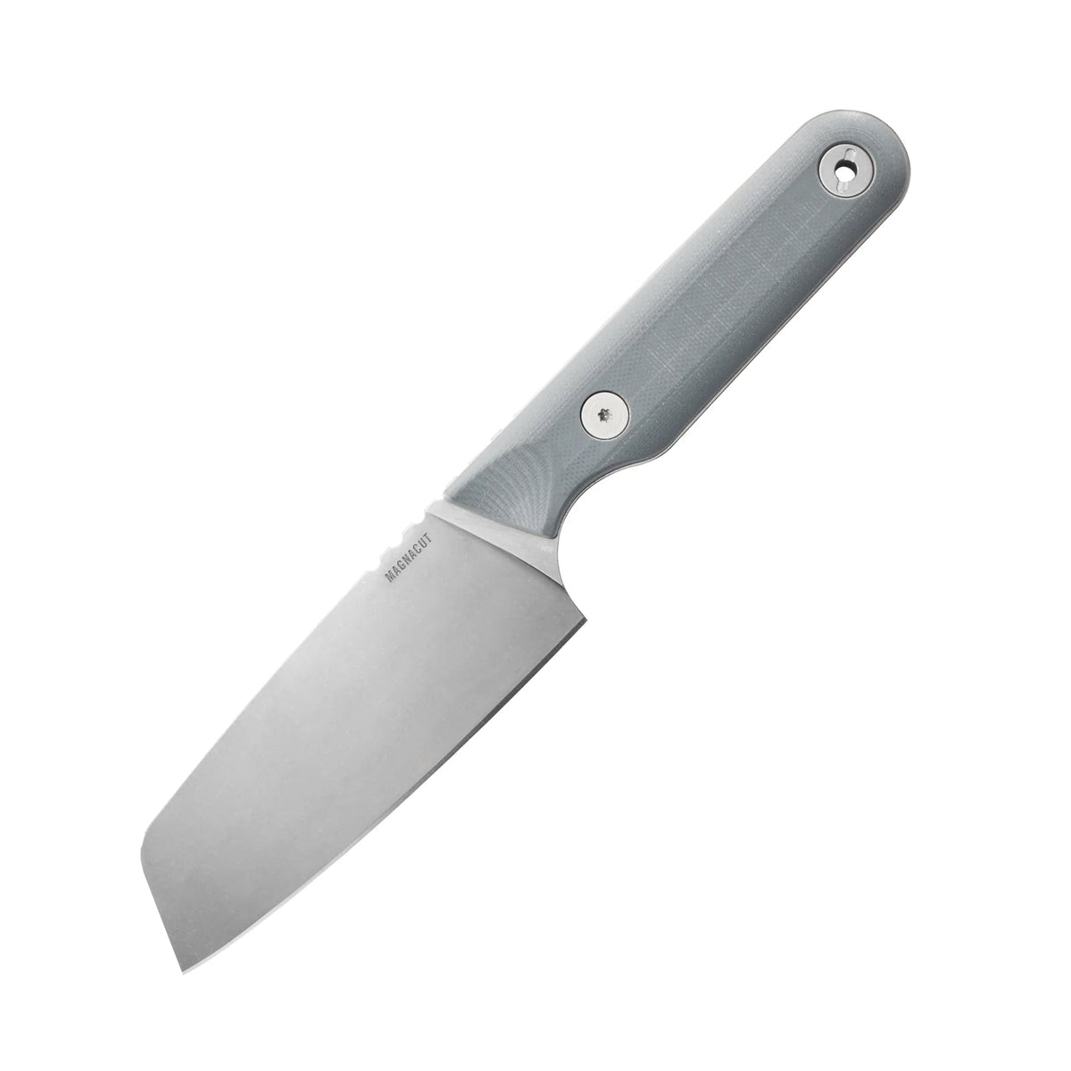 Outdoor Kitchen Knife with a MagnaCut Santoku Blade and Textured G10 Handle for Campsite Meal Prep