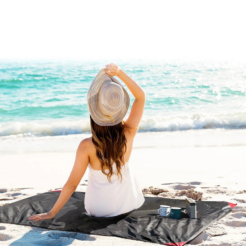 Outdoor Pocket Blanket, Waterproof Sand-Proof Windproof Ground