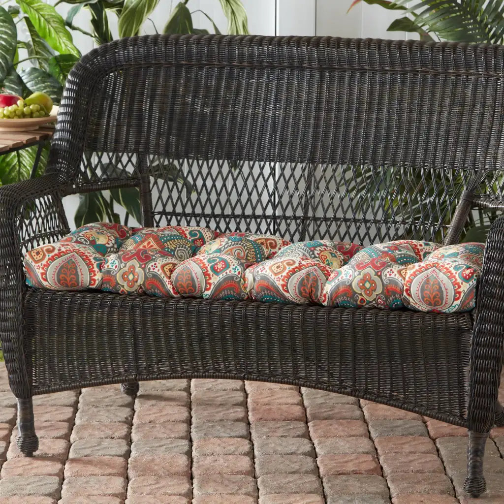 Outdoor Swing and Bench Cushion, 44 x 17 Inches, Fully Reversible