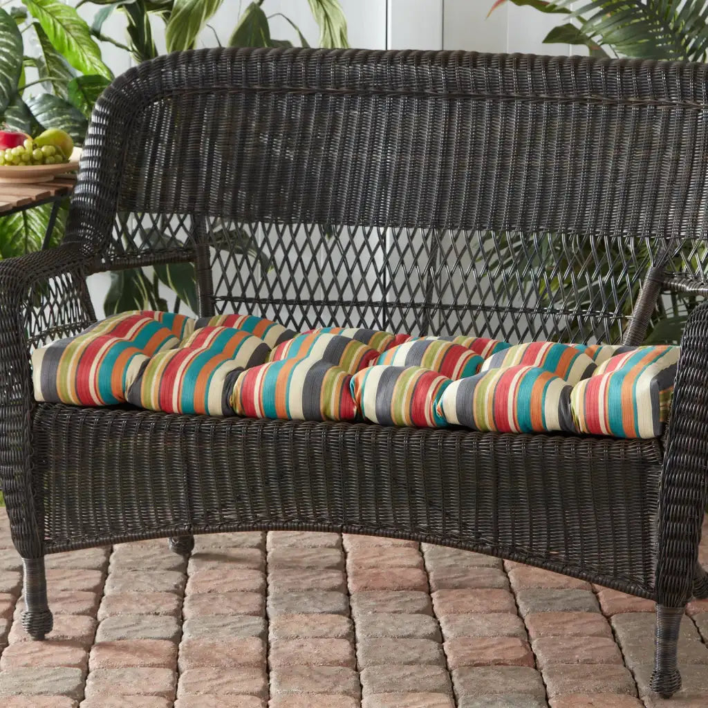 Outdoor Swing and Bench Cushion, 44 x 17 Inches, Fully Reversible