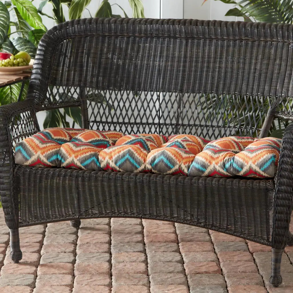 Outdoor Swing and Bench Cushion, 44 x 17 Inches, Fully Reversible