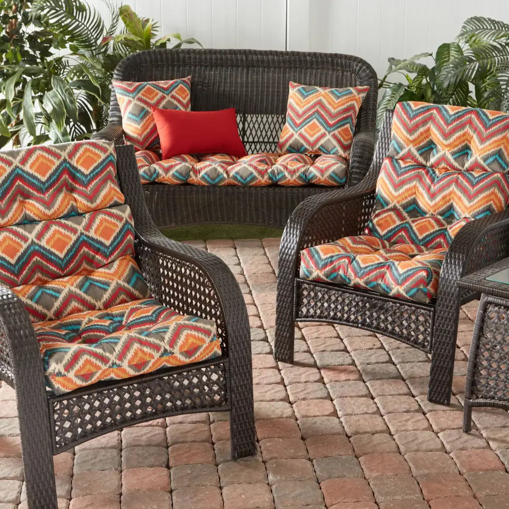 Outdoor Swing and Bench Cushion, 44 x 17 Inches, Fully Reversible