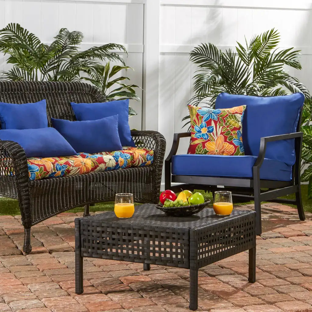 Outdoor Swing and Bench Cushion, 44 x 17 Inches, Fully Reversible