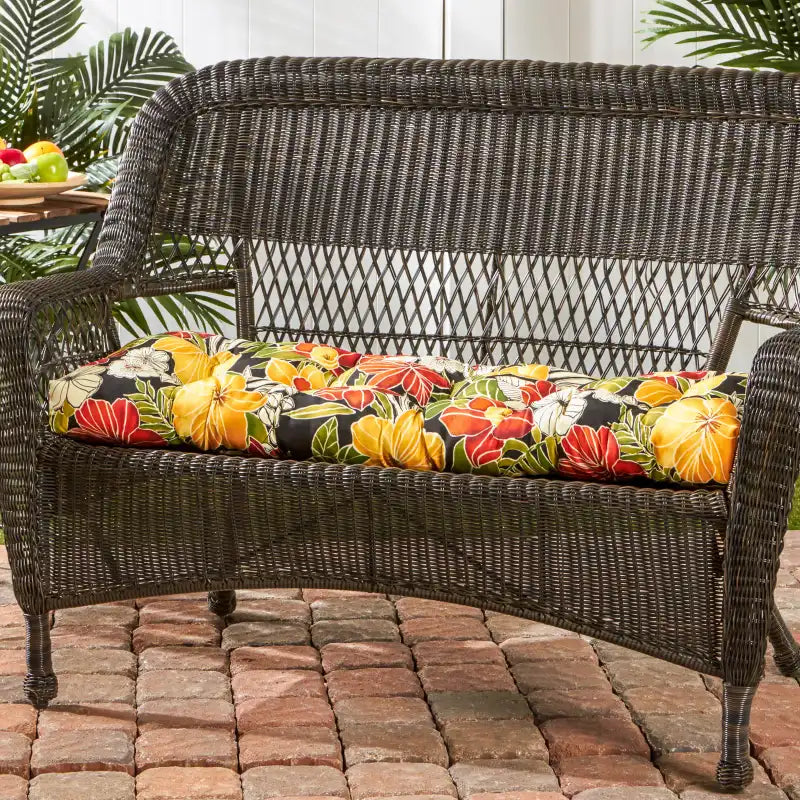 Outdoor Swing and Bench Cushion, 44 x 17 Inches, Fully Reversible