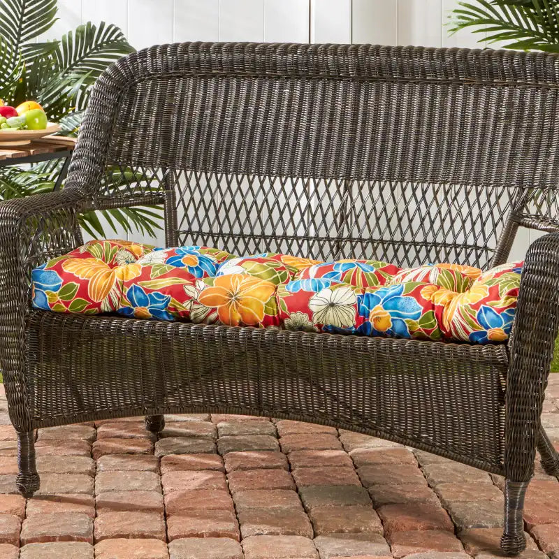 Outdoor Swing and Bench Cushion, 44 x 17 Inches, Fully Reversible
