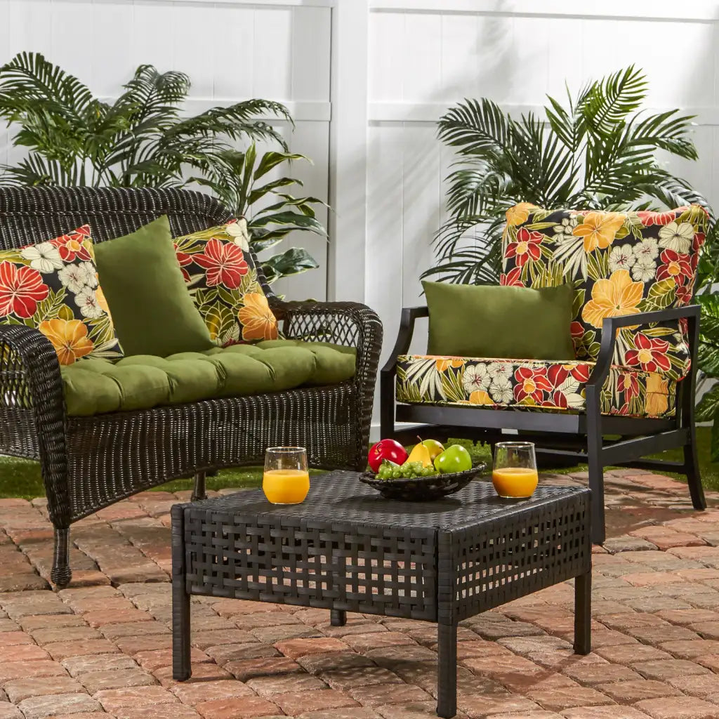 Outdoor Swing and Bench Cushion, 44 x 17 Inches, Fully Reversible