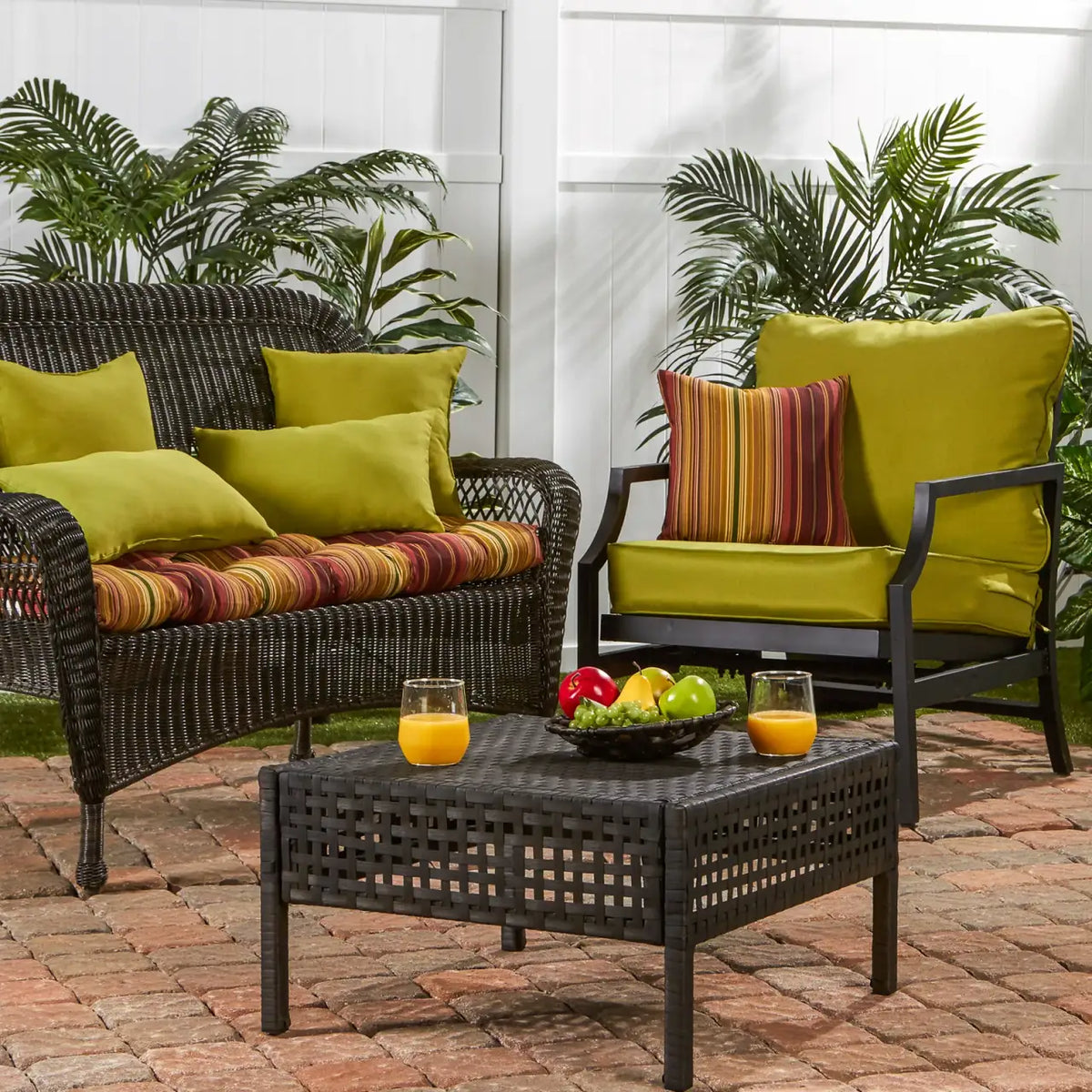 Outdoor Swing and Bench Cushion, 44 x 17 Inches, Fully Reversible