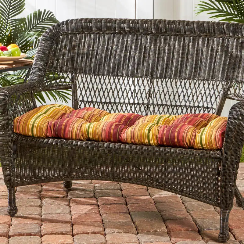 Outdoor Swing and Bench Cushion, 44 x 17 Inches, Fully Reversible