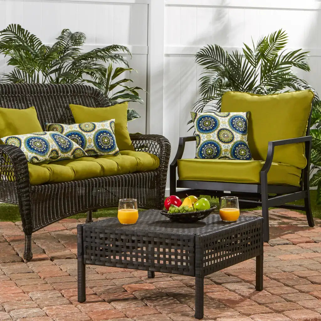 Outdoor Swing and Bench Cushion, 44 x 17 Inches, Fully Reversible
