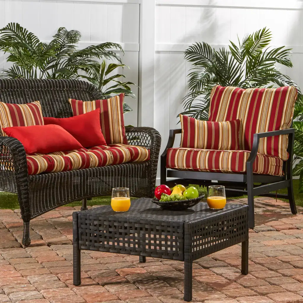 Outdoor Swing and Bench Cushion, 44 x 17 Inches, Fully Reversible