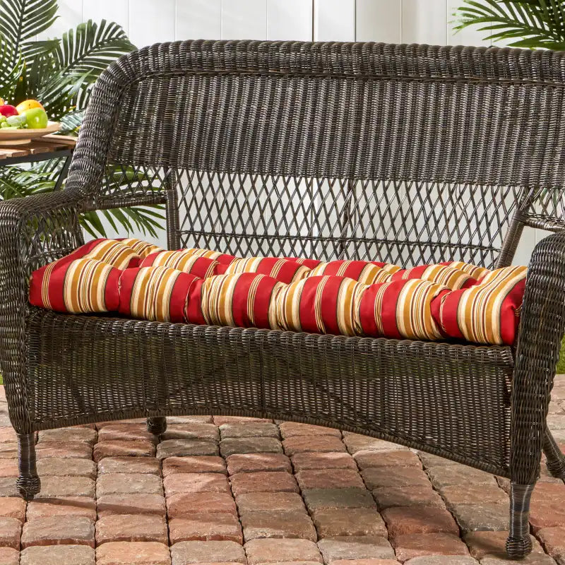 Outdoor Swing and Bench Cushion, 44 x 17 Inches, Fully Reversible