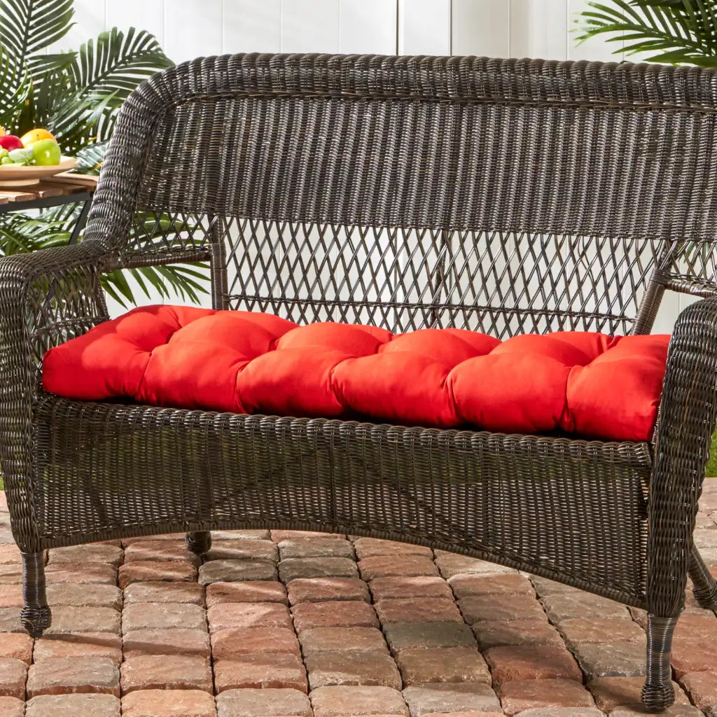 Outdoor Swing and Bench Cushion, 44 x 17 Inches, Fully Reversible